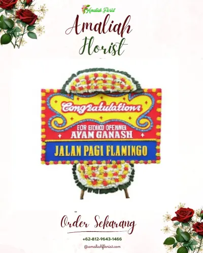 Bunga Papan Congratulation di Gunung